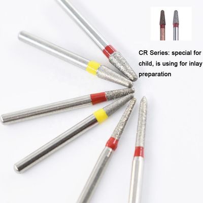 Teeth Cutting Fg Diamond Burs 1.60mm Diameter Negotiable Packaging